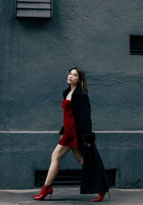 Womens Love Potion Pointed Toe High Heeled Boots