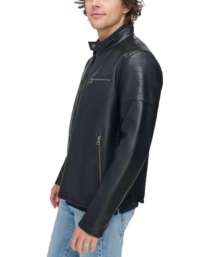 Levi's Men's Faux Leather Racer Jacket Macy's