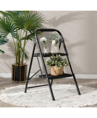 Wide Anti-Slip Pedal 2-Step Ladder