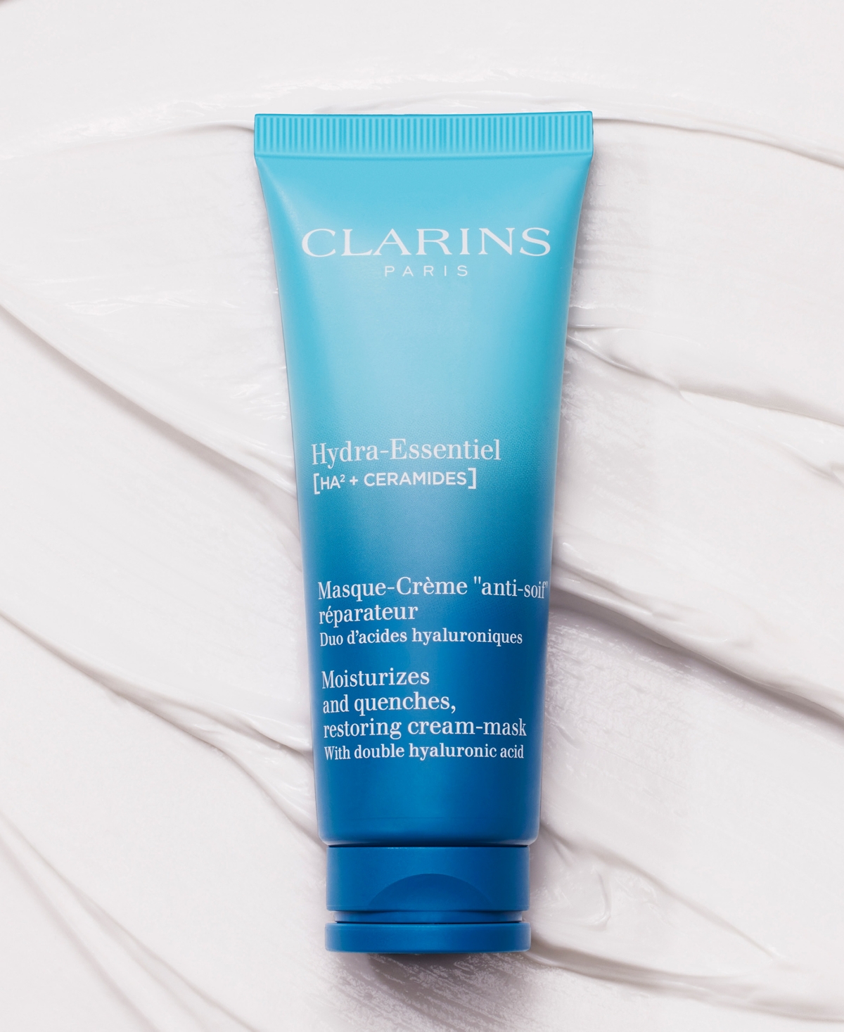 Shop Clarins Hydra-essentiel Hydrating Mask With Double Hyaluronic Acid, 2.3 Oz. In No Color