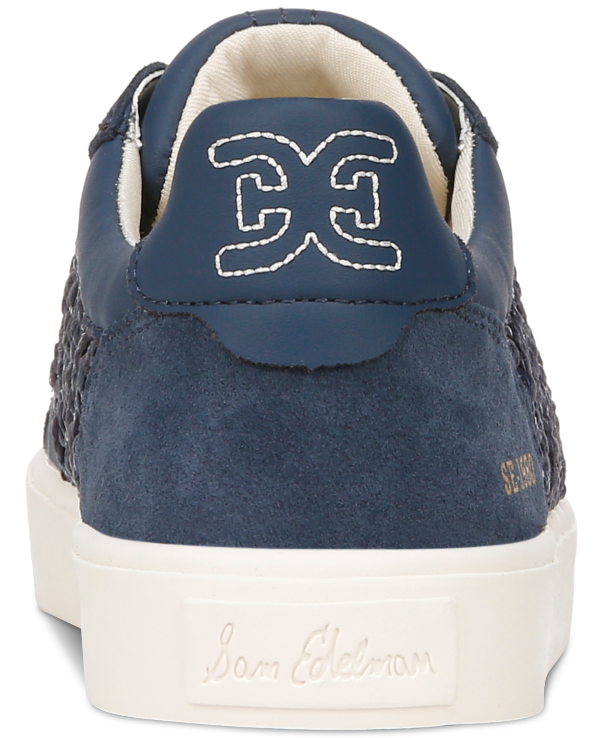 Sam Edelman Women's Elcie Lace-Up Raffia Court Sneakers