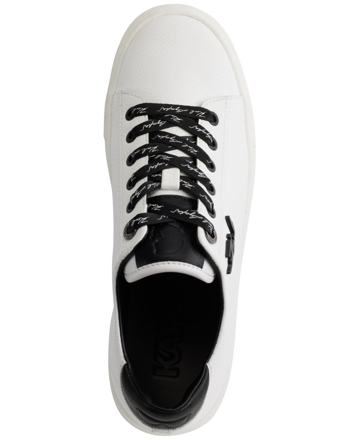 Shop Karl Lagerfeld Women's Carson Lace-up Sneakers In Bright White,soft White