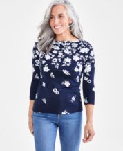 Style Co 3 4 Sleeve Womens Tops Macy s