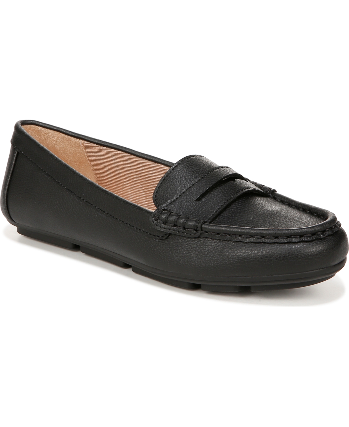 Shop Lifestride Women's Riviera Slip On Penny Loafers In Black Faux Leather