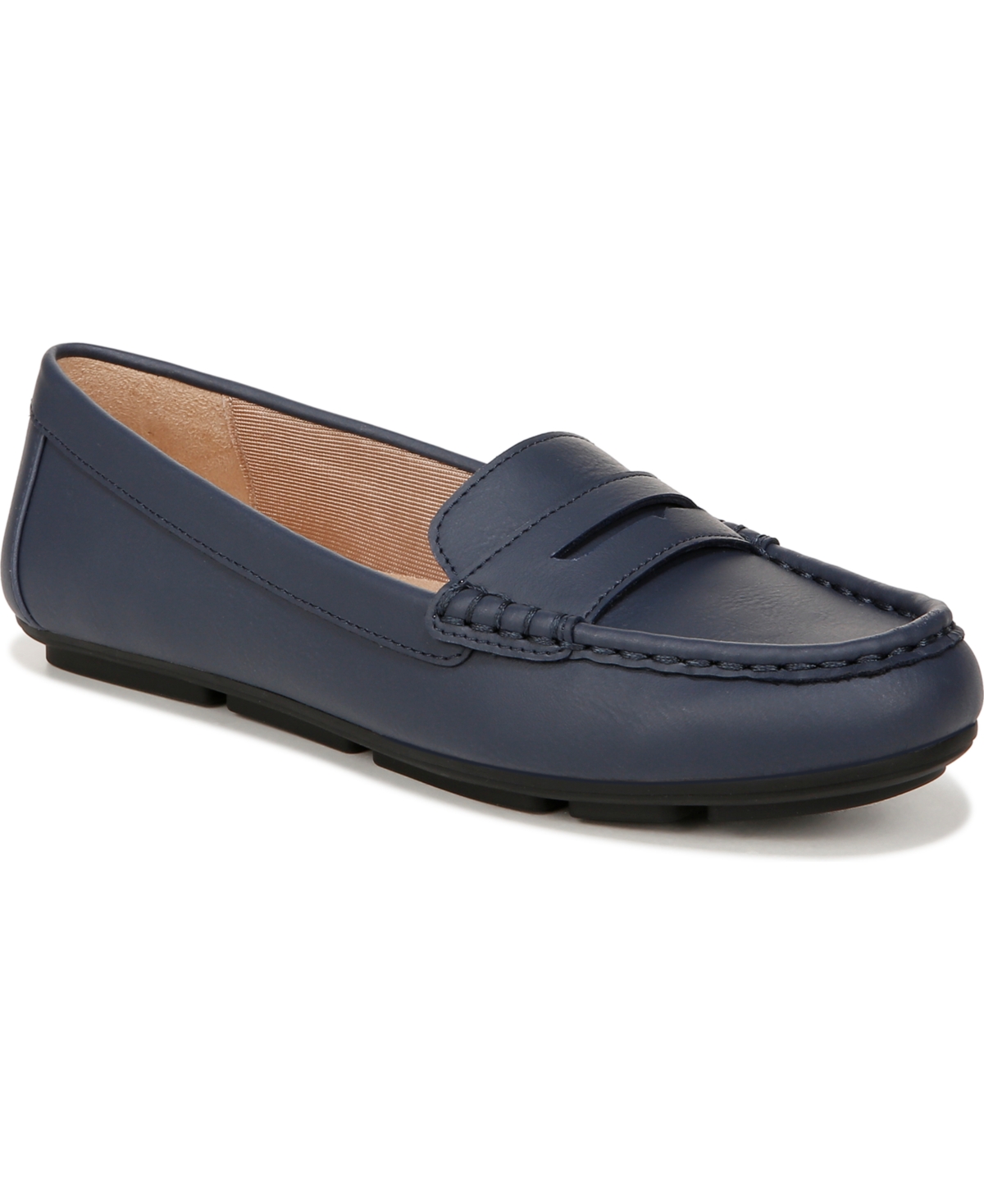 Shop Lifestride Women's Riviera Slip On Penny Loafers In Lux Navy Faux Leather