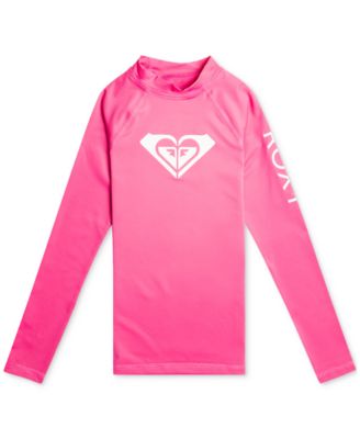 Roxy - Big Girls Whole Hearted Long-Sleeve Rashguard Swim Top