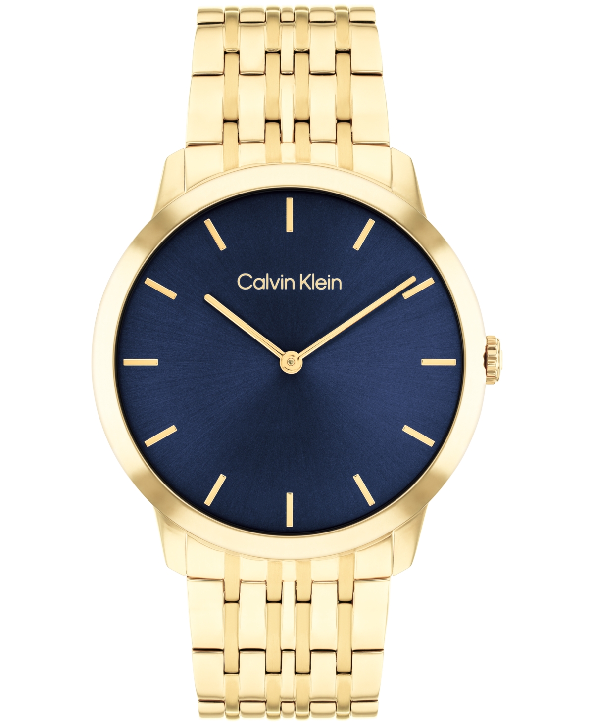 Shop Calvin Klein Men's Intrigue Gold-tone Stainless Steel Bracelet Watch 40mm
