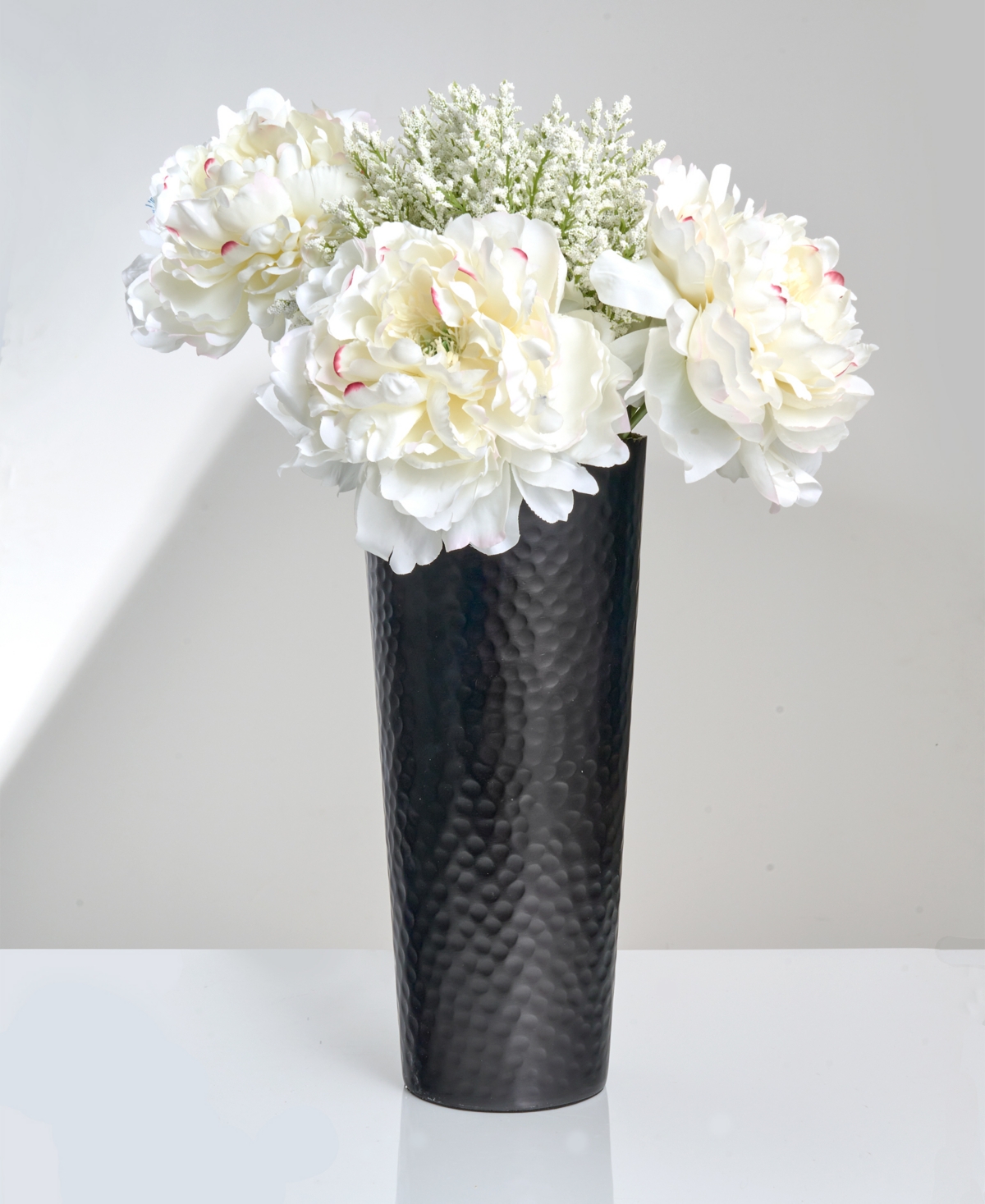 Godinger Signature Collection Enamel And Gold-tone 13" Vase In Black