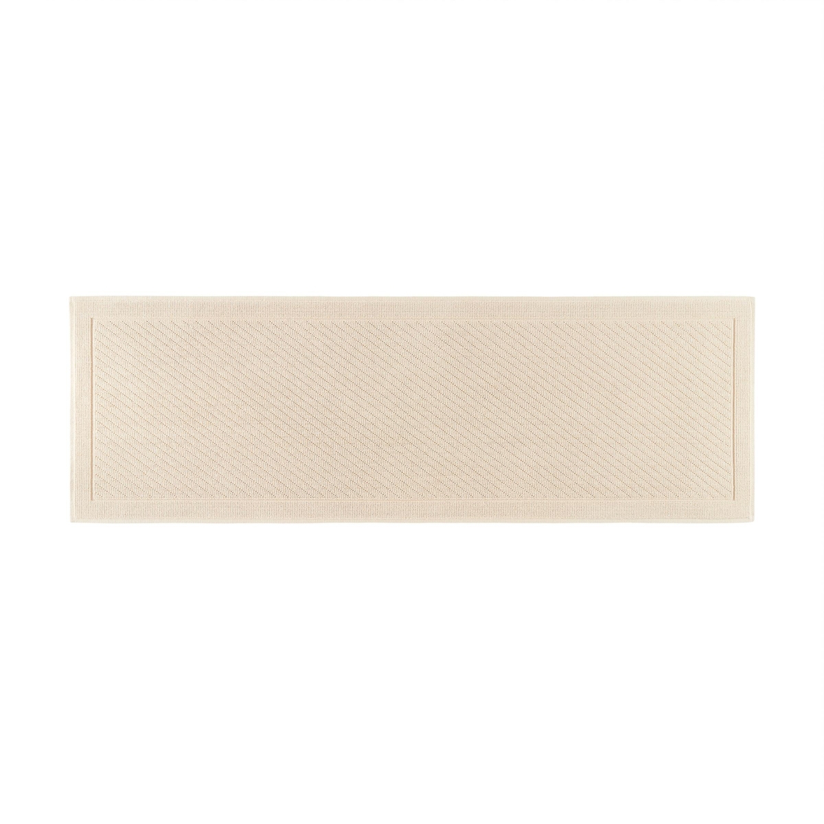 Host & Home Cotton Bath Rug, Stylish Textured Woven Design, Slip Resistant Backing, 5 Color Options