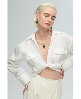 Esmee Glaze Heart Dangle Earrings