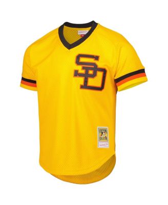 Men's Dave Winfield Gold San Diego Padres Cooperstown Collection Mesh Batting Practice Jersey