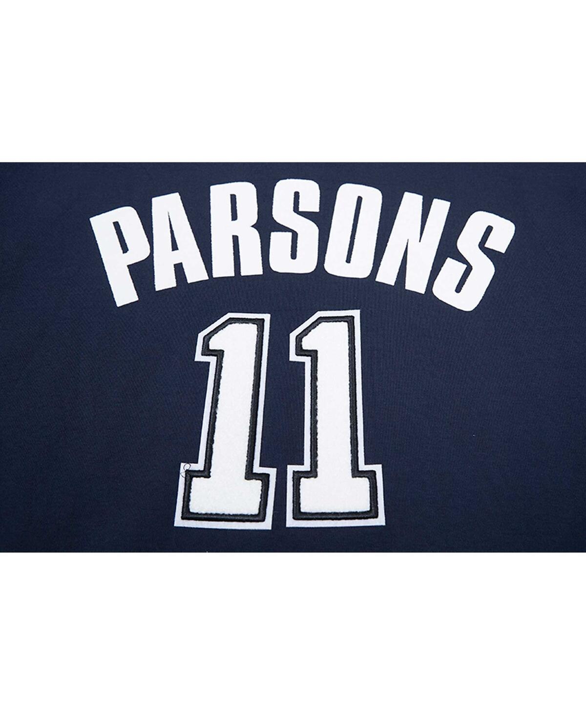 PRO STANDARD MEN'S PRO STANDARD MICAH PARSONS NAVY DALLAS COWBOYS PLAYER NAME AND NUMBER HOODIE T-SHIRT 