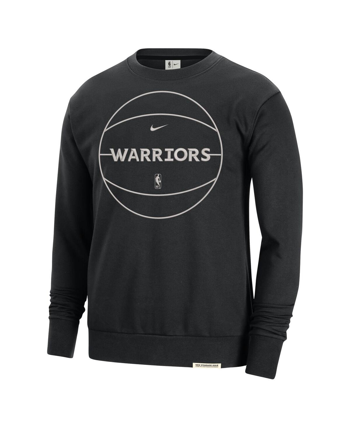 Men's NikeGolden State Warriors 2023/24 Authentic Standard Issue Travel Performance Pullover Sweatshirt - Black