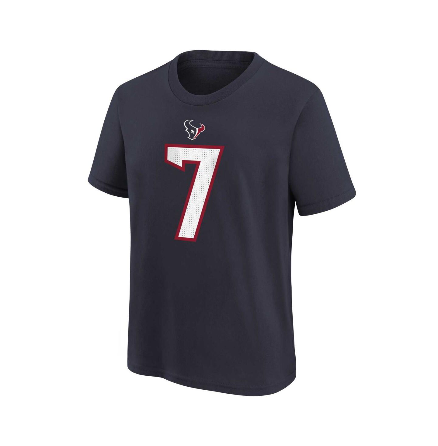 Детская футболка Nike C.J. Stroud Navy Houston Texans Player Name and Number — фото 2