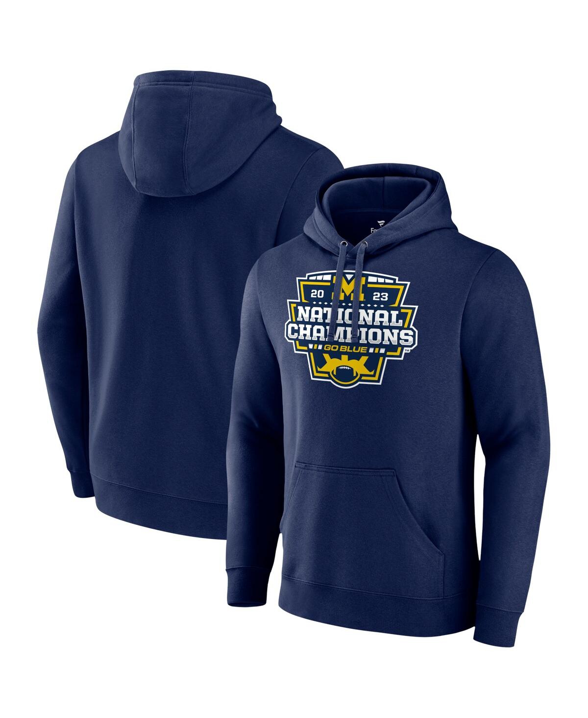 Fanatics Men's  Navy Michigan Wolverines College Football Playoff 2023 National Champions Big And Tal
