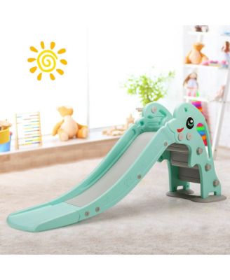 3-in-1 Kids Climber Slide Play Set w/Basketball Hoop Indoor & Outdoor