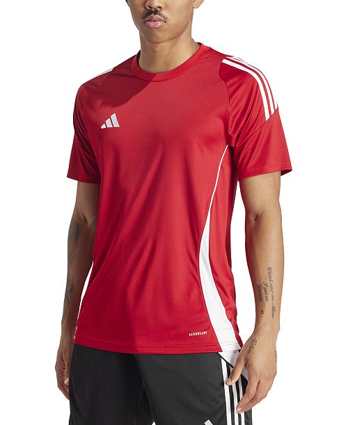 alfani adidas Men's Tiro 24 Slim-fit Performance 3-Stripes Jersey Men's Fashion & Accessories