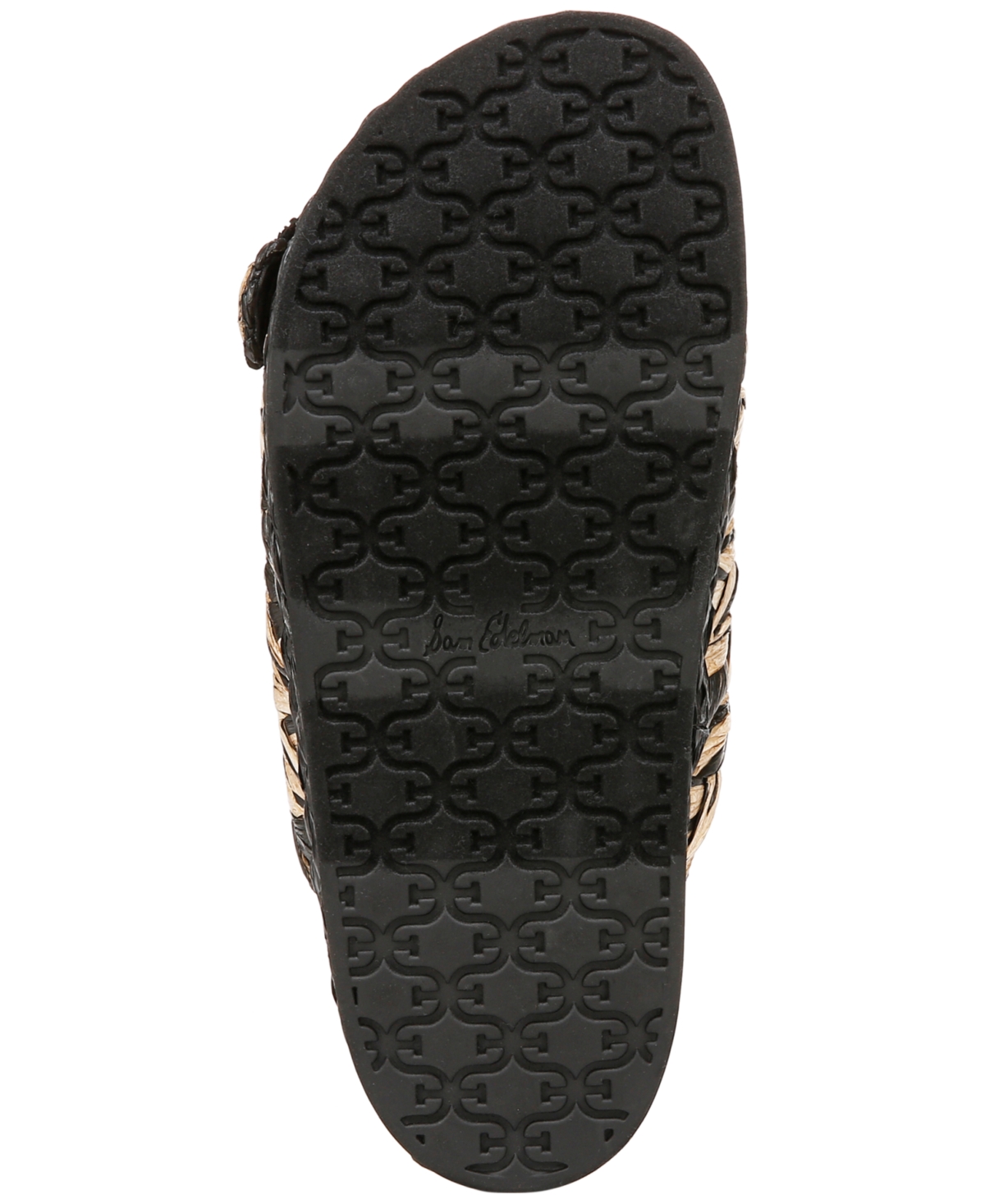 Sam Edelman Reina Woven Double Buckle Slide Sandals -natural