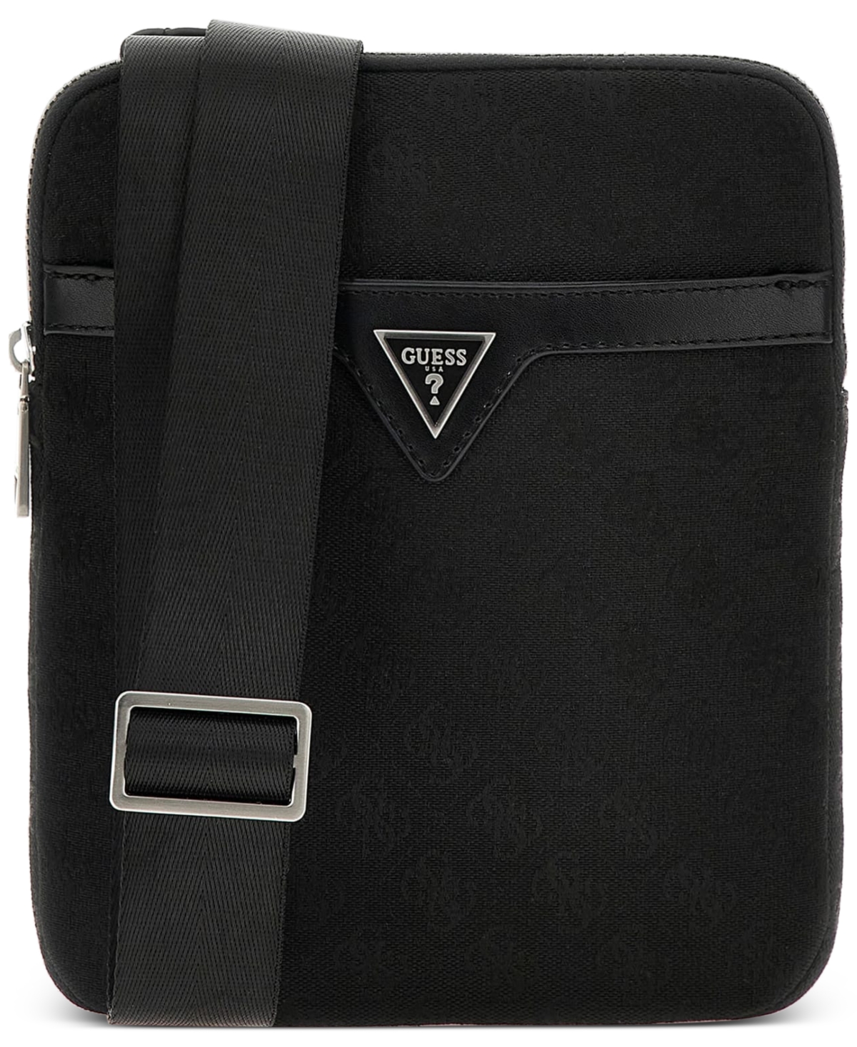 Shop Guess Men's Vezzola Jacquard Crossbody Bag In Bol