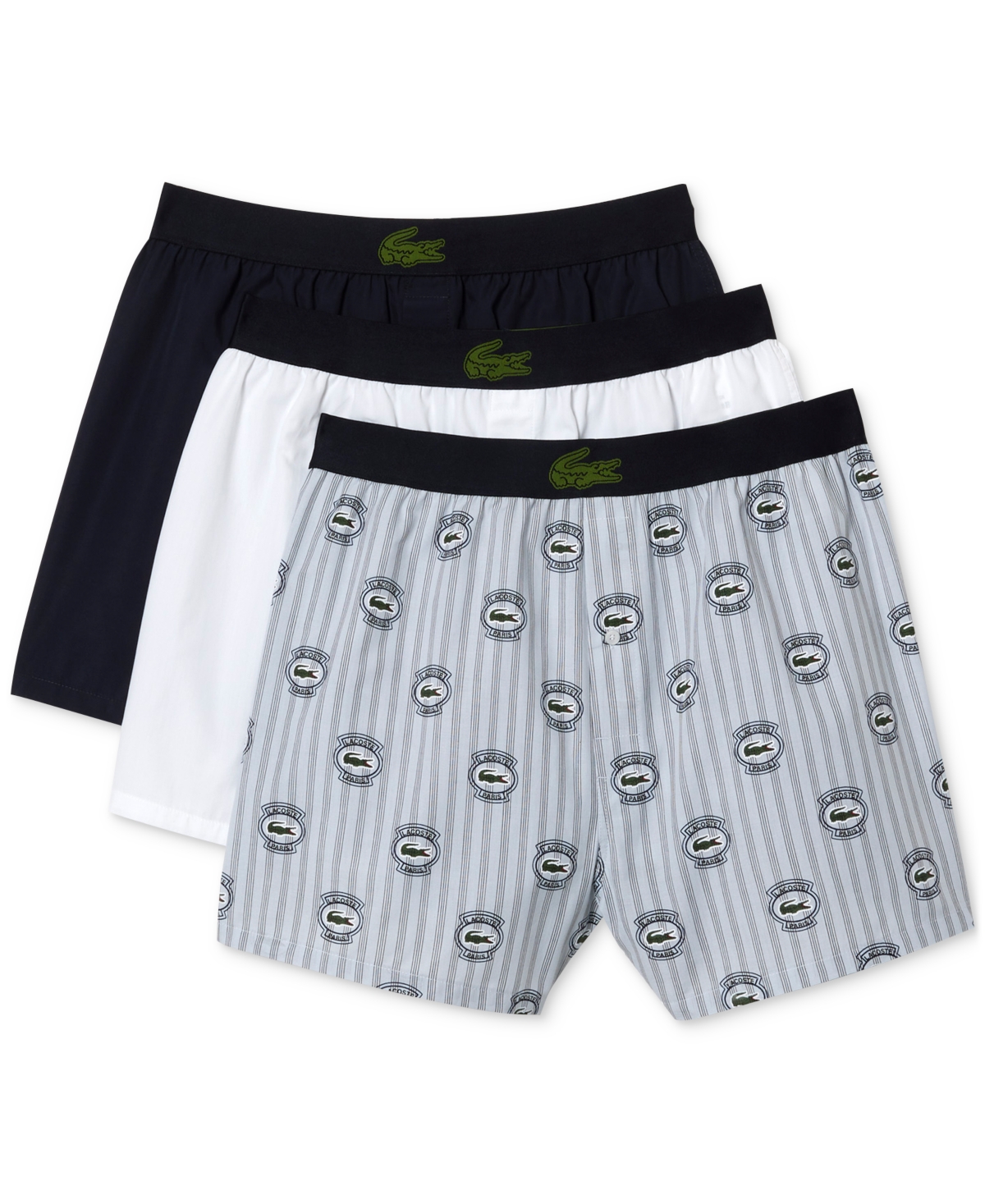 Lacoste Men's Boxer Underwear, Pack Of 3 In Inx Phoeni