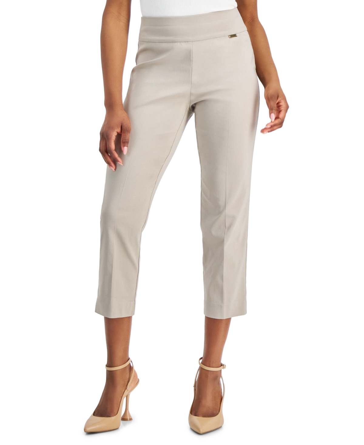 Petite Mid-Rise Crop Pants, Created for Macy's - Indigo Sea