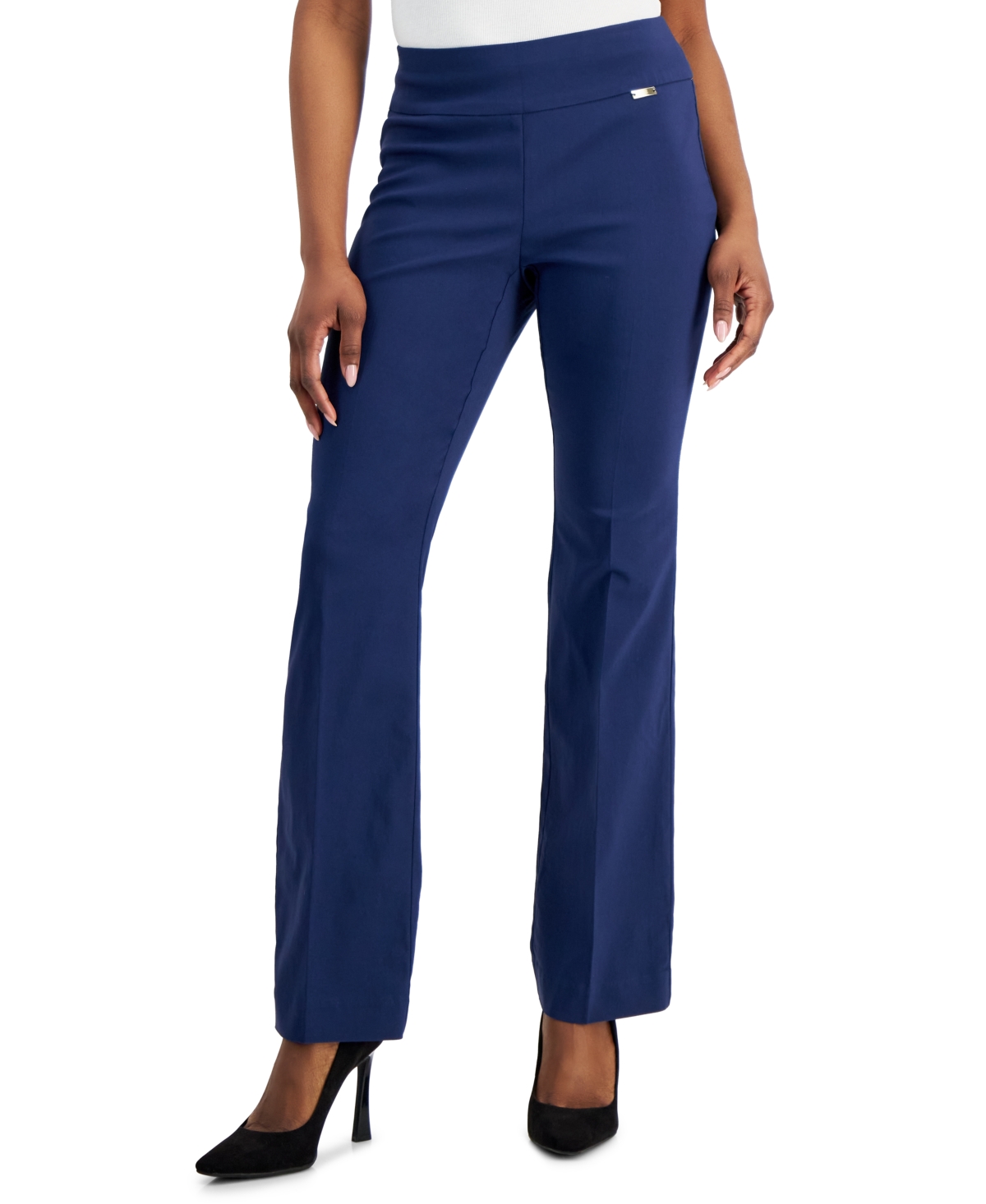 Petite Mid-Rise Bootcut Pants, Created for Macy's - Indigo Sea