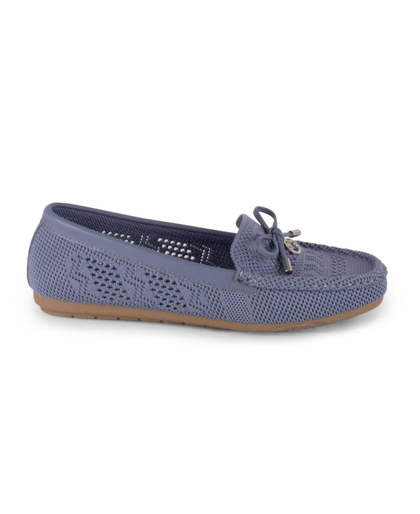Женские балетки Gloria Vanderbilt Rita Knit Slip On Flats, цвет: Джинсовый — фото 2