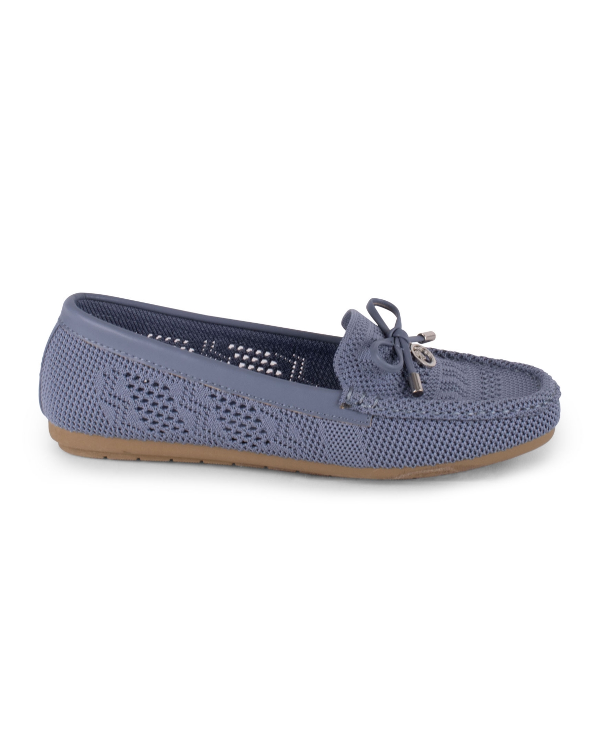 Gloria Vanderbilt Women's Rita Knit Slip On Flats In Denim