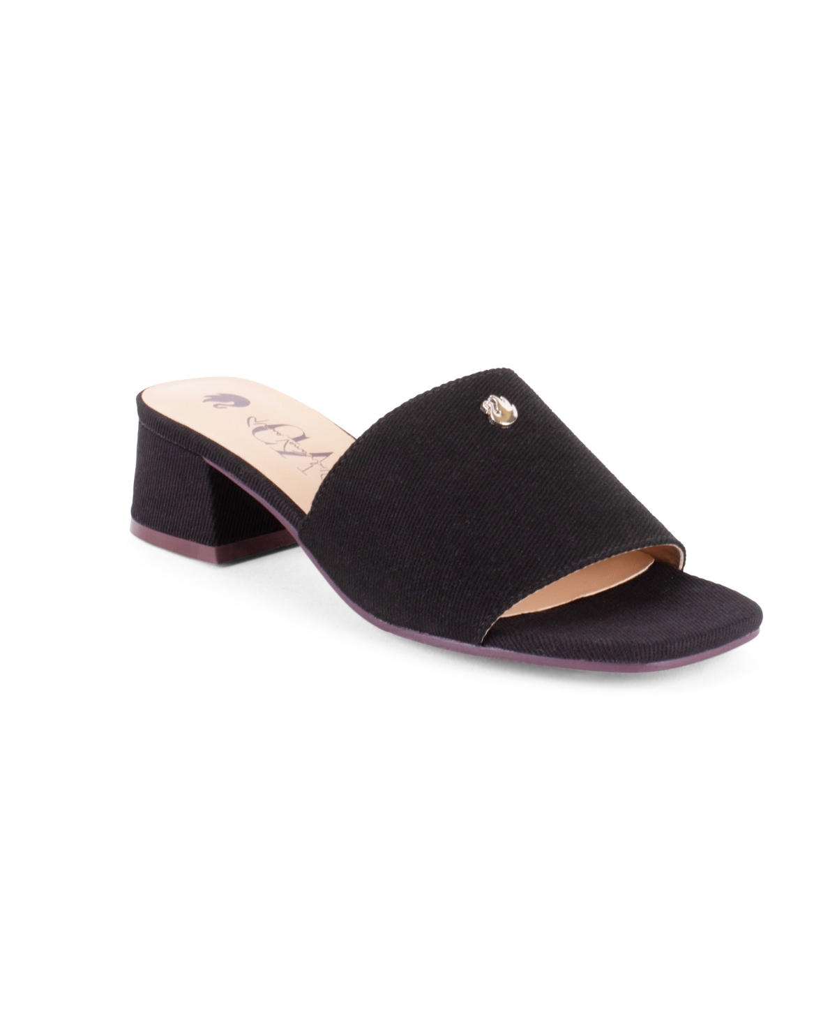Shop Gloria Vanderbilt Women's Gracie Slip-on Sandals In Black Denim