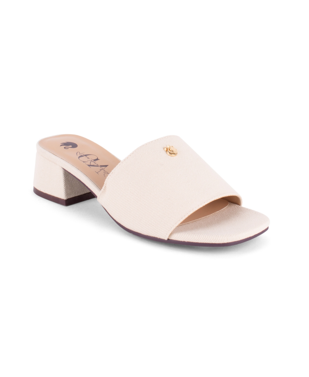 Shop Gloria Vanderbilt Women's Gracie Slip-on Sandals In Natural Denim