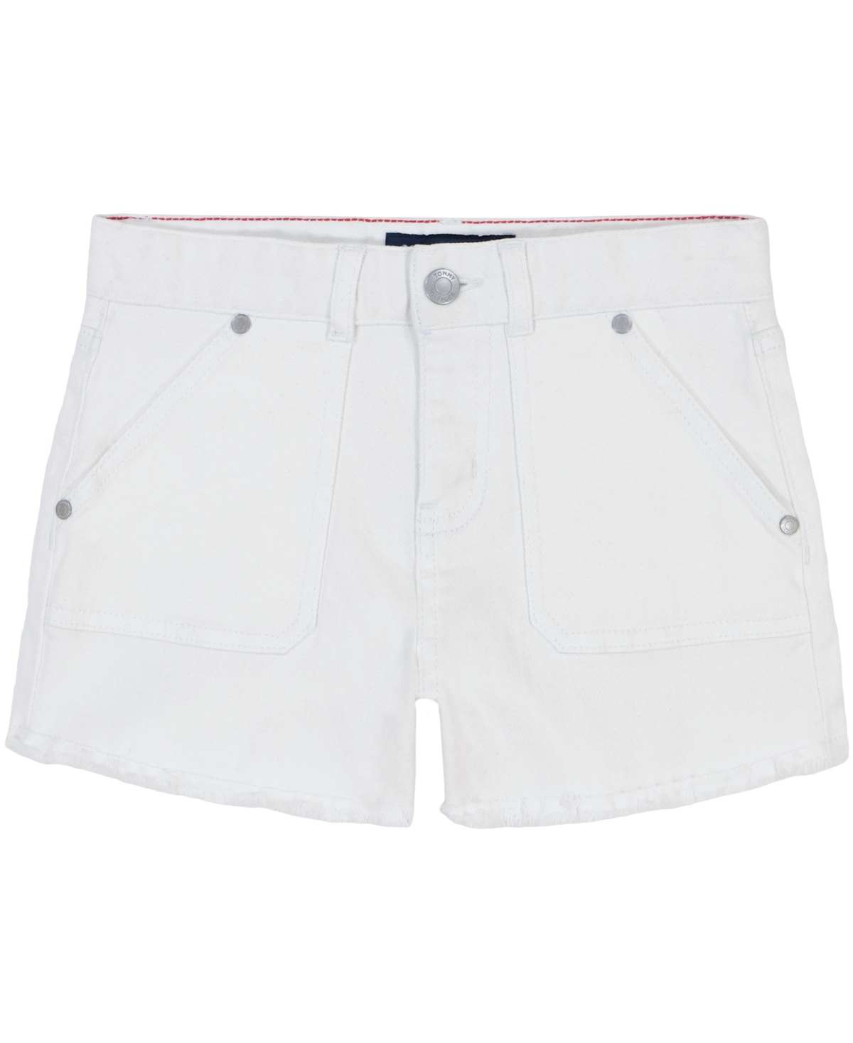 Tommy Hilfiger Little Girls Stretch Denim Frayed Hem Shorts