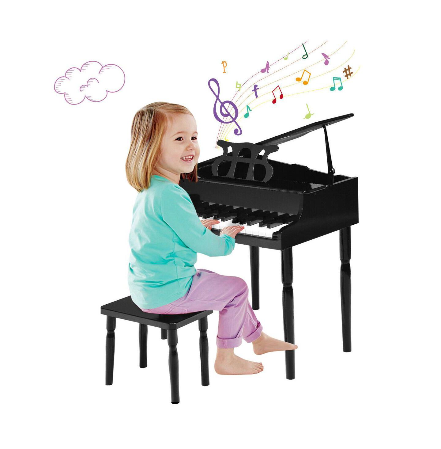 Детская игрушка SUGIFT 30-Key Wooden Grand Piano with True Tones, Ages 3+ — фото 2