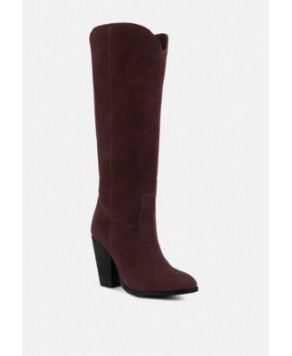Rag and Co Womens GREAT-STORM White Leather Calf Boots