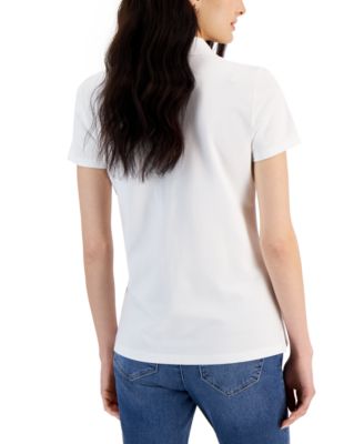 Women's Short-Sleeve Polo-Collar Shirt 
