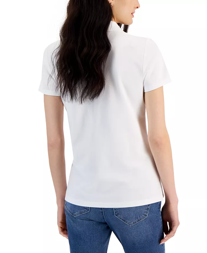 Women's Short-Sleeve Polo-Collar Shirt - thumbnail 4
