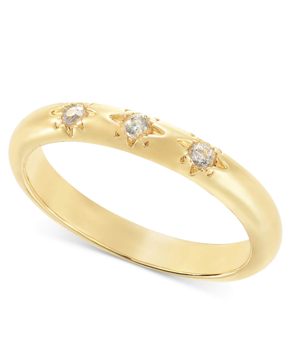 Gold-Tone Crystal Band Ring, Created for Macy's - Gold