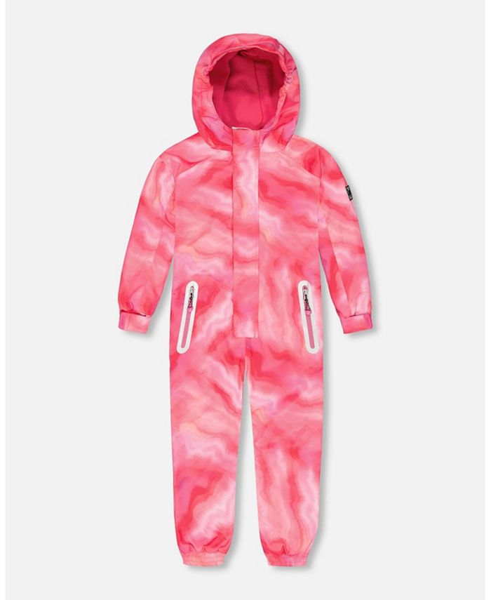 Deux Par Deux Kids Mid-Season One-Piece Outerwear - Waterproof Snowsuit With Hood