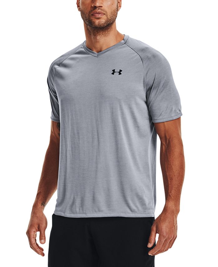 Under Armour Foundation Men's Tennis T-Shirt - Khaki Gray