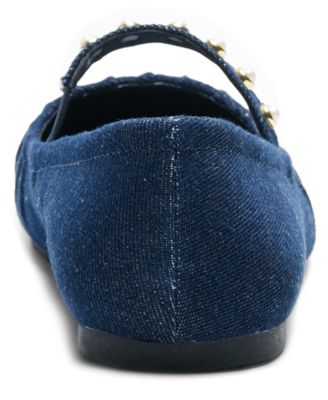 Women's Eimar Imitation Pearl Square Toe Ballet Flats