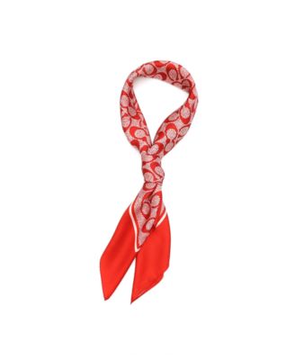 35" Textured Signature C Printed Silk Square 