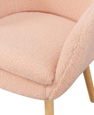 25.25" Sherpa Charlotte Accent Chair