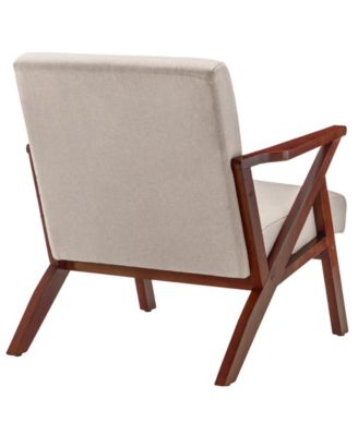 28.5" Polyester Cliff Mid-Century Modern Accent Armchair