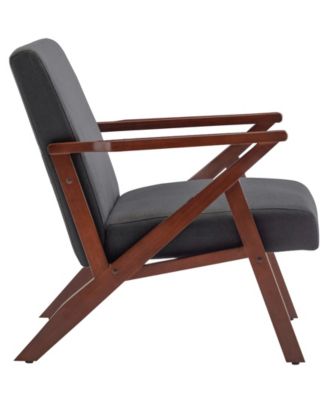 28.5" Polyester Cliff Mid-Century Modern Accent Armchair