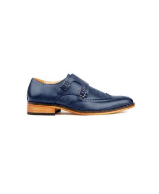 Men's Monk Strap Brogue Dress Shoes