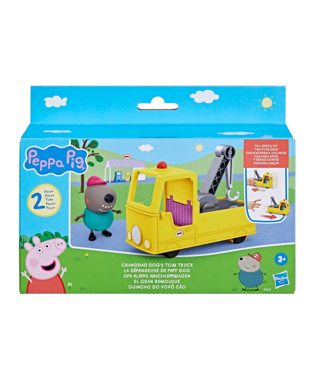 Shop Peppa Pig Granddad Dog's Tow Truck Construction Vehicle And Figure Set, Preschool Toys In No Color