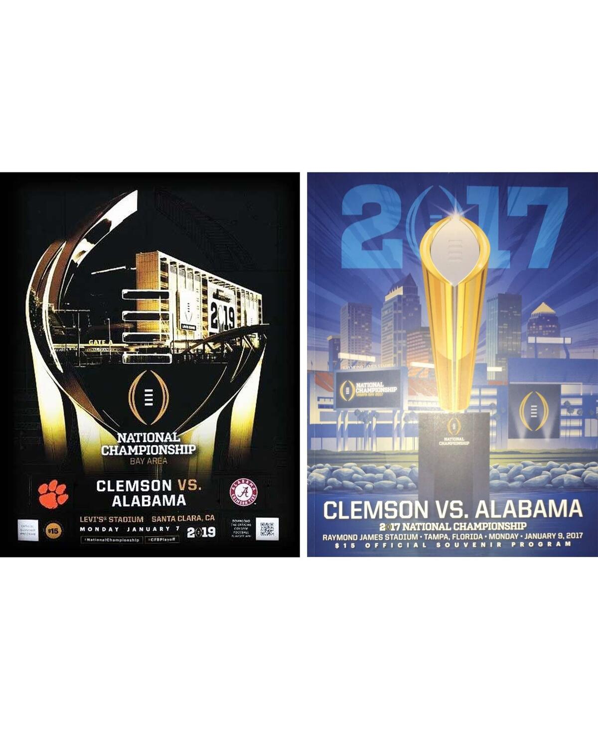 Clemson Tigers 2017 and 2019 College Football Playoff National Championship Game Programs - Multi