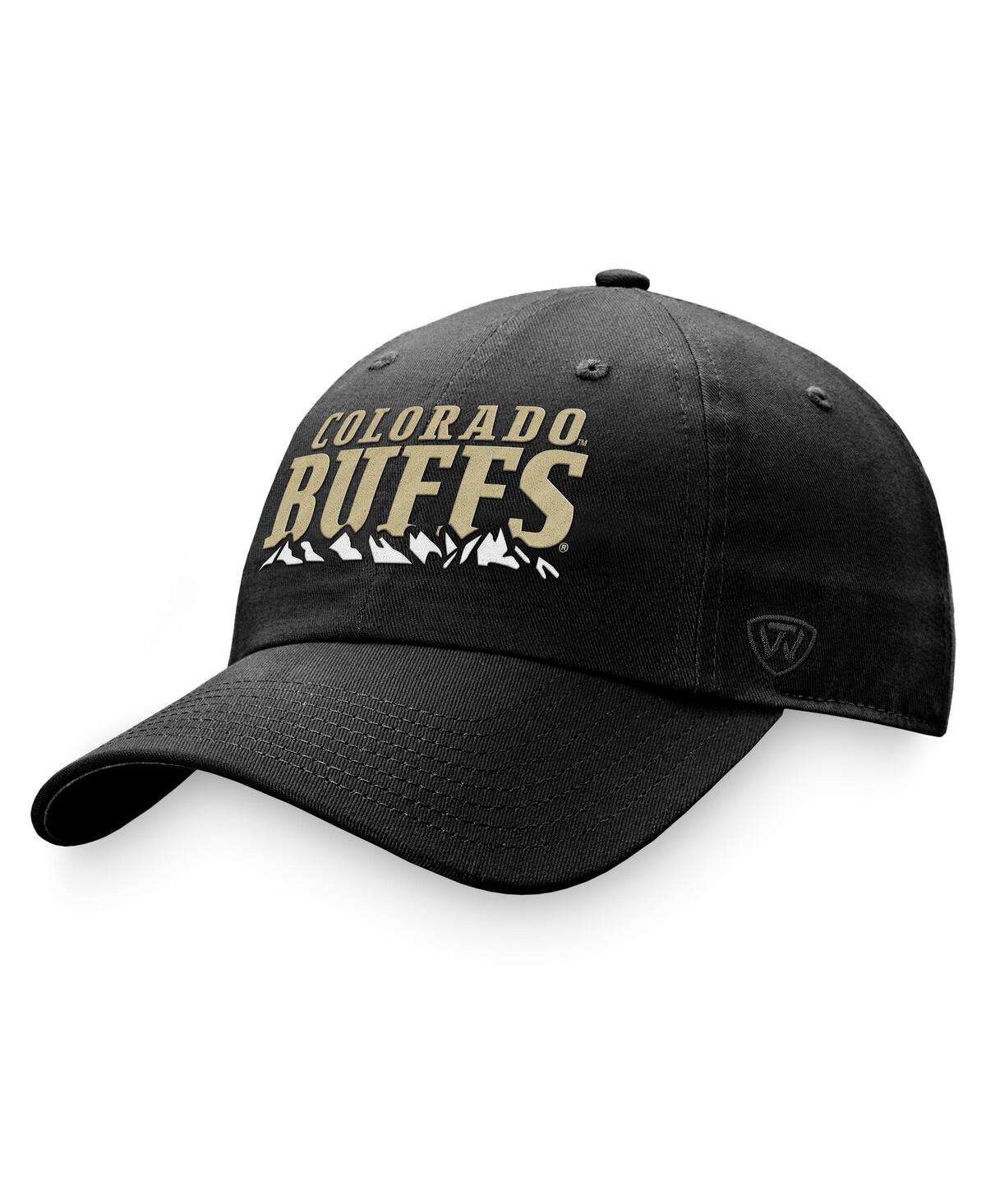 Men's Top of the World Black Colorado Buffaloes Adjustable Hat - Black