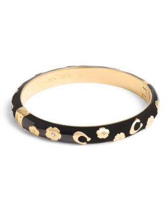 Coach 2024 gold and black enamel bangle