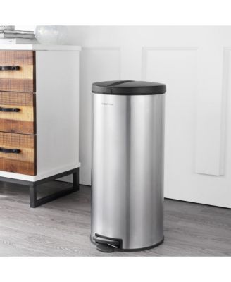 Oscar Round Step-Open Trash Can with Mini Trash Can