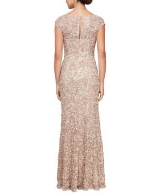 Alex Evenings Women's Sequined Soutache Mermaid Gown - Macy's